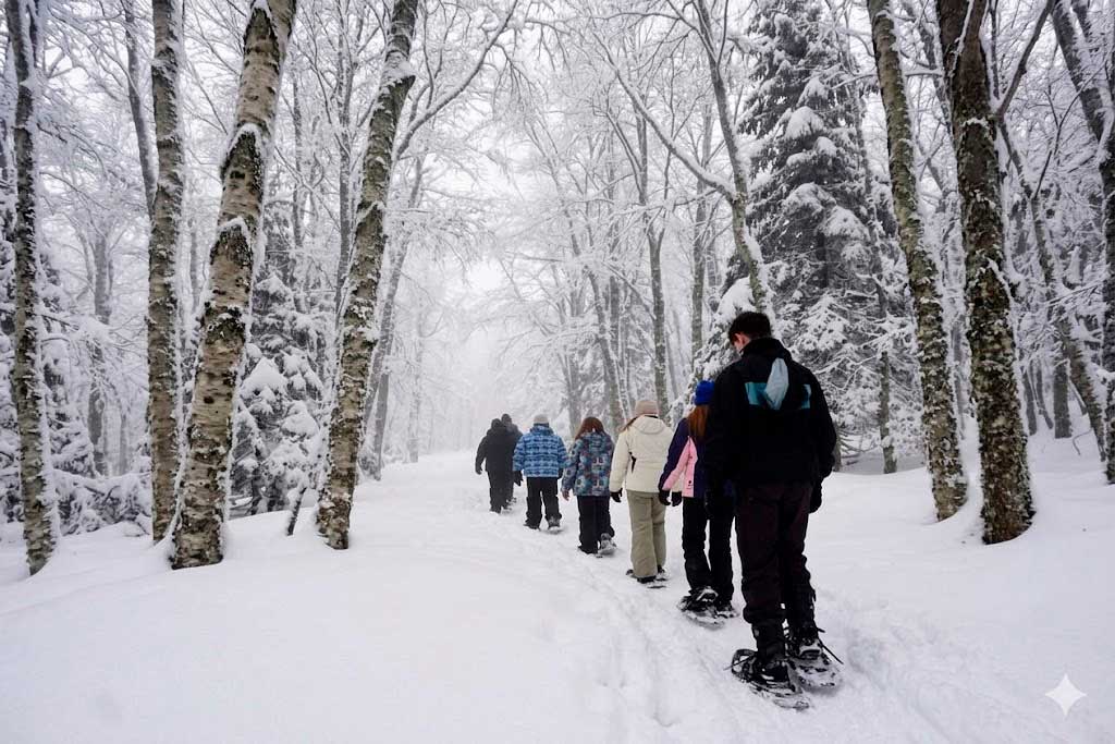 Caminhada com raquetes e fondue no Refúgio Roca Negra, Cerro López
