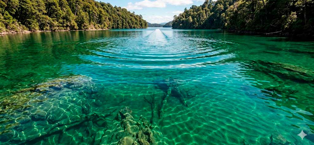 Navegação para Puerto Blest e águas esmeraldas do Lago Frías